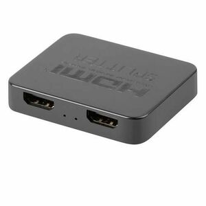 Splitter video Lanberg 42430, o intrare HDMI si 2 porturi de iesire HDMI 4K, 3D, alimentare microUSB 5V 1A, Negru imagine