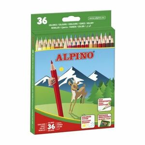 Creioane colorate ALPINO, cutie carton, 36 culori/set imagine