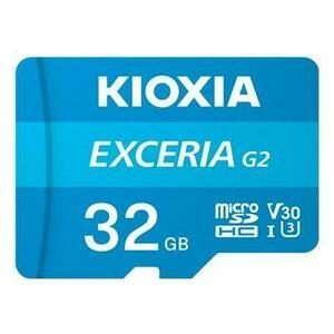 Card de memorie Kioxia Exceria G2, 32GB, microSDHC, UHS-I U3, V30, Clasa 10, Adaptor SD inclus imagine