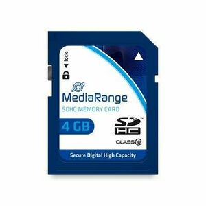 Card de memorie MediaRange MR961, 4GB, SDHC, Clasa 10 imagine