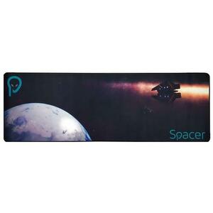 Mouse Pad Gaming Spacer SP-PAD-GAME-B, 900 x 300 x 3 mm, spuma din cauciuc natural + tesatura (Negru) imagine