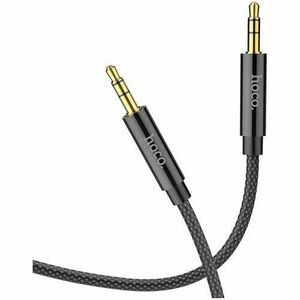 Cablu Audio HOCO UPA19, Jack 3.5 mm la Jack 3.5 mm, AUX, 1m, Negru imagine