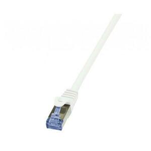 Cablu Patchcord Logilink CQ4022S, S/FTP, Cat6a, 0.5m, alb imagine