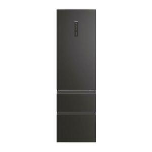 Combina frigorifica Haier HTW5620DNPT, 414 l, Total No Frost, Clasa D, WiFi, MyZone, Humidity Zone, SuperCooling, SuperFreezing, Holidays, H 205 cm (Negru) imagine