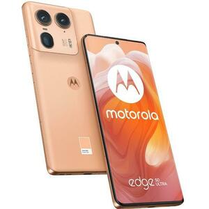 Telefon Mobil Motorola Edge 50 Ultra, Qualcomm SM8635 Snapdragon 8s Gen 3, P-OLED 6.7inch, 16GB RAM, 1TB Flash, Camera Tripla 50 + 64 + 50 MP, Wi-Fi, 5G, Dual Sim, Android (Portocaliu) imagine