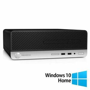 Calculator Sistem PC Refurbished HP ProDesk 400 G4 SFF, Intel Core i5-7500 3.40GHz, 8GB DDR4, 256GB SSD + Windows 10 Home imagine