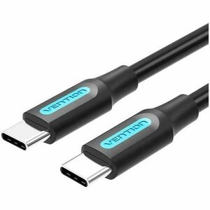 Cablu USB Vention, USB Type-C (T) la USB Type-C (T), 0.5m rata transfer 480 Mbps, invelis PVC, Negru imagine