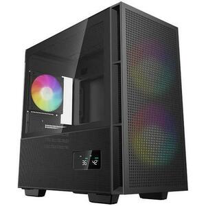 Carcasa DeepCool CH360 DIGITAL, Mid-Tower, fara sursa, ATX (Negru) imagine