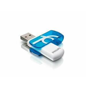 Stick USB Philips Vivid Edition FM16FD05B/00, USB 2.0, 16GB (Albastru) imagine