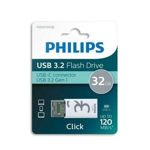 Stick USB Philips Click Series, 32GB, USB Type-C 3.2 imagine