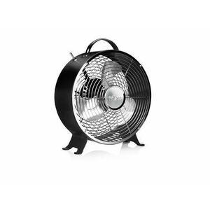 Ventilator de birou Tristar VE-5966 Metal retro fan, 20 W, 25 cm, 2 viteze (Negru/Argintiu) imagine