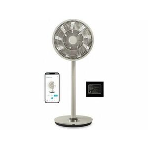 Ventilator cu picior Duux DXCF56 Whisper Flex Smart cu baterie, 29 W, 26 viteze, 34 cm, Oscilatie (Gri) imagine