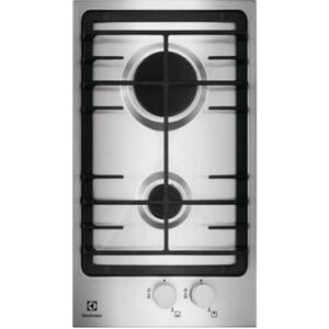 Plita incorporabila pe gaz domino Electrolux EGG3322NVX, 2 arzatoare (Inoz) imagine