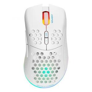 Mouse Gaming Wireless DELTACO GAMING DM220, Ultralight, 4800DPI, USB (Alb) imagine