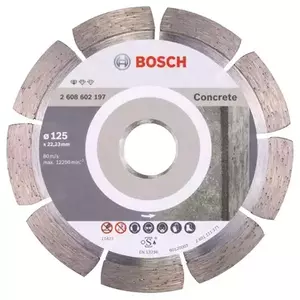 Disc diamantat Bosch Standard pentru beton, 125 x 22, 23 x 1.6 x 10 mm imagine