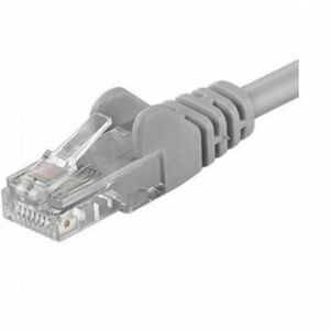 Patchcord UTP RJ45-RJ45 Cat.5e 1m gri, UTP-5E-1-G, pachcord din cupru imagine