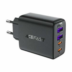 Incarcator Retea Acefast A61, 45W, 3A, 2 x USB-A - 2 x USB-C, Negru imagine