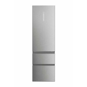 Combina frigorifica Haier HTW5620DNMG, No Frost, 414 l, H 205 cm, Clasa D, Wi-Fi, Inox imagine