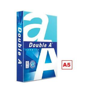 Hartie alba pentru copiator A5 Double A Premium, 80g/mp, 500coli/top, clasa A imagine