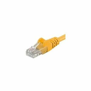 Patchcord UTP PremiumCord RJ45-RJ45 Cat.6, 7m, Galben imagine