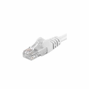 Patchcord UTP PremiumCord RJ45-RJ45 Cat.5e 5m, Alb imagine