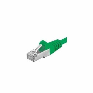 Patchcord SFTP PremiumCord RJ45-RJ45 Cat.6A, 0.25m, Verde imagine