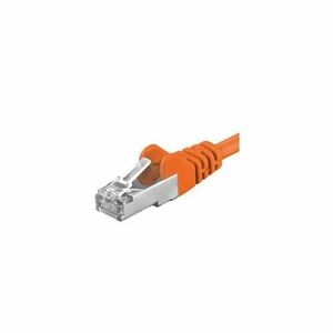 Patchcord SFTP PremiumCord RJ45-RJ45 Cat.6A, 2m, Portocaliu imagine