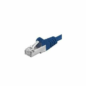 Patchcord SFTP PremiumCord RJ45-RJ45 Cat.6A, 3m, Albastru imagine