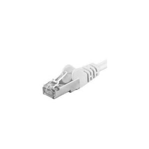 Patchcord SFTP PremiumCord RJ45-RJ45 Cat.6A, 7m, Alb imagine