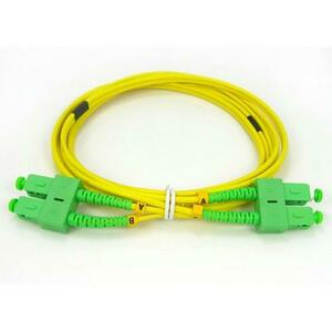 Patchcord SC/APC-SC/APC Emtex, SM OS2 50/125, manta LSZH 3.0mm, duplex 2m imagine