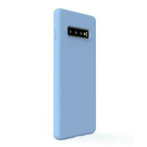 Protectie Spate Lemontti Silicon Soft Slim LEMSSS10PLB pentru Samsung Galaxy S10 Plus G975 (Albastru) imagine