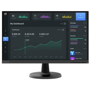 Monitor VA LED Lenovo 23.8inch D24-45, Full HD (1920 x 1080), VGA, HDMI, AMD FreeSync (Negru) imagine