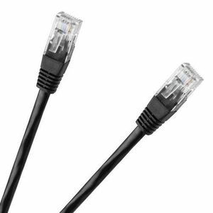 Cablu UTP CAT 6E CCA 0.5 m, negru imagine