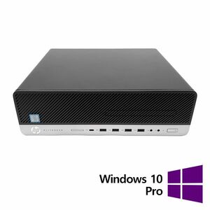 Calculator Refurbished HP EliteDesk 800 G5 SFF, Intel Core i5-9500 3.00-4.40GHz, 8GB DDR4, 256GB SSD + Windows 10 Pro imagine