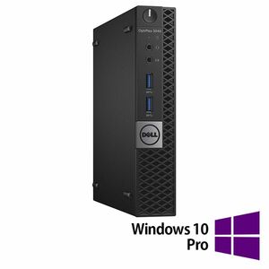 Calculator Refurbished DELL OptiPlex 3040 MiniPC, Intel Core i5-6500T 2.50GHz, 8GB DDR3, 256GB SSD + Windows 10 Pro imagine