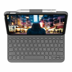 Husa Noua Logitech SLIM FOLIO pentru iPAD Gen 10, US, Gri imagine