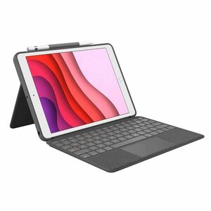 Husa Noua Logitech Combo Touch, Tastatura si trackpad detasabile, pentru iPad 10 US, Oxford Grey imagine