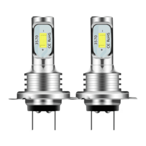 Set 2 becuri auto LED H7 3570 7000LM 2SMD temperatura culoare 6000K putere 80W imagine