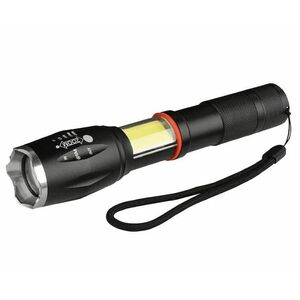 Lanternă din metal tactic TagLight Elite cu led Cree q5, zoom reglabil, Led lateral, 5 moduri de lumină imagine