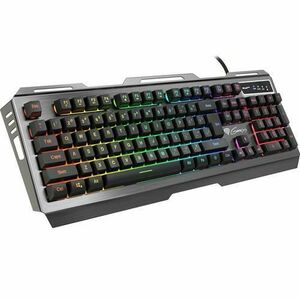 Tastatura Gaming Genesis Rhod 420, Iluminata RGB (Argintiu) imagine