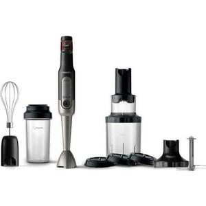 Mixer vertical Philips ProMix Viva Collection HR2657/90, 800 W, SpeedTouch, Functie Turbo, Tehnologie ProMix (Negru/Inox) imagine