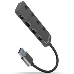 Hub USB Axagon HUE-MSA, 4 x USB (Negru) imagine