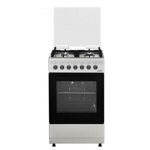 Aragaz mixt Samus SM562AENS INOX, Gaz, 4 Arzatoare, Cuptor electric, 43 L, 50 cm (Argintiu) imagine