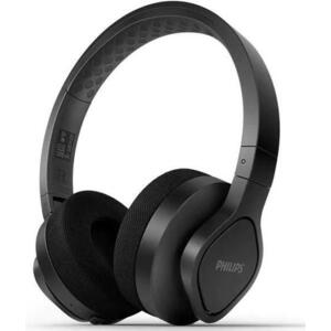 Casti Stereo Philips TAA4216BK/00, Bluetooth, IP55, redare 35 de h, microfon, buton multifunctional, pliabile (Negru) imagine