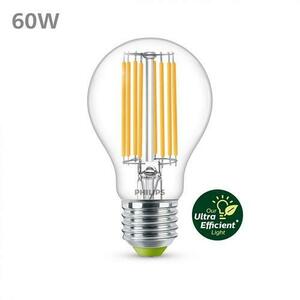 Bec LED Philips Classic A60, Ultra Efficient Light, E27, 4W (60W), 840 lm, lumina calda (3000K) imagine