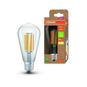 Bec LED Osram Edison A64, Ultra Efficient Light, E27, 4W (60W), 840 lm, lumina calda (3000K), cu filament imagine