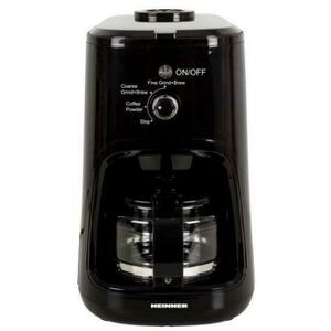 Cafetiera Heinner HCM-900RBK, 900 W, Rasnita incorporata, 0.6 L (Negru) imagine