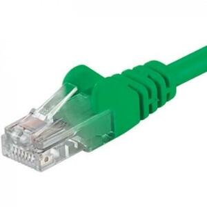 Patchcord UTP RJ45-RJ45 Cat.5e 0.5m, verde, cupru integral, 26AWG imagine