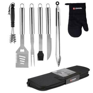 Set 8 piese pentru gratar, inox - Zokura imagine