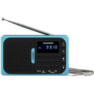 Radio portabil Blaupunkt, PR5BL, MicroSD/USB/MP3, Afisaj LCD, AAA, Negru/Albastru imagine